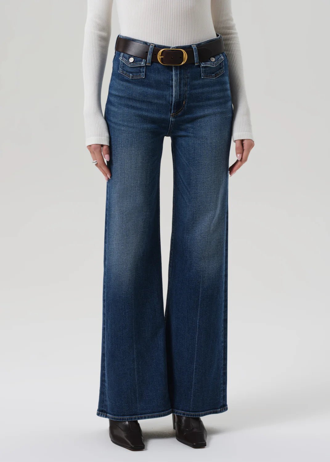 Issy Wide Leg Jean in Sarai - obligato