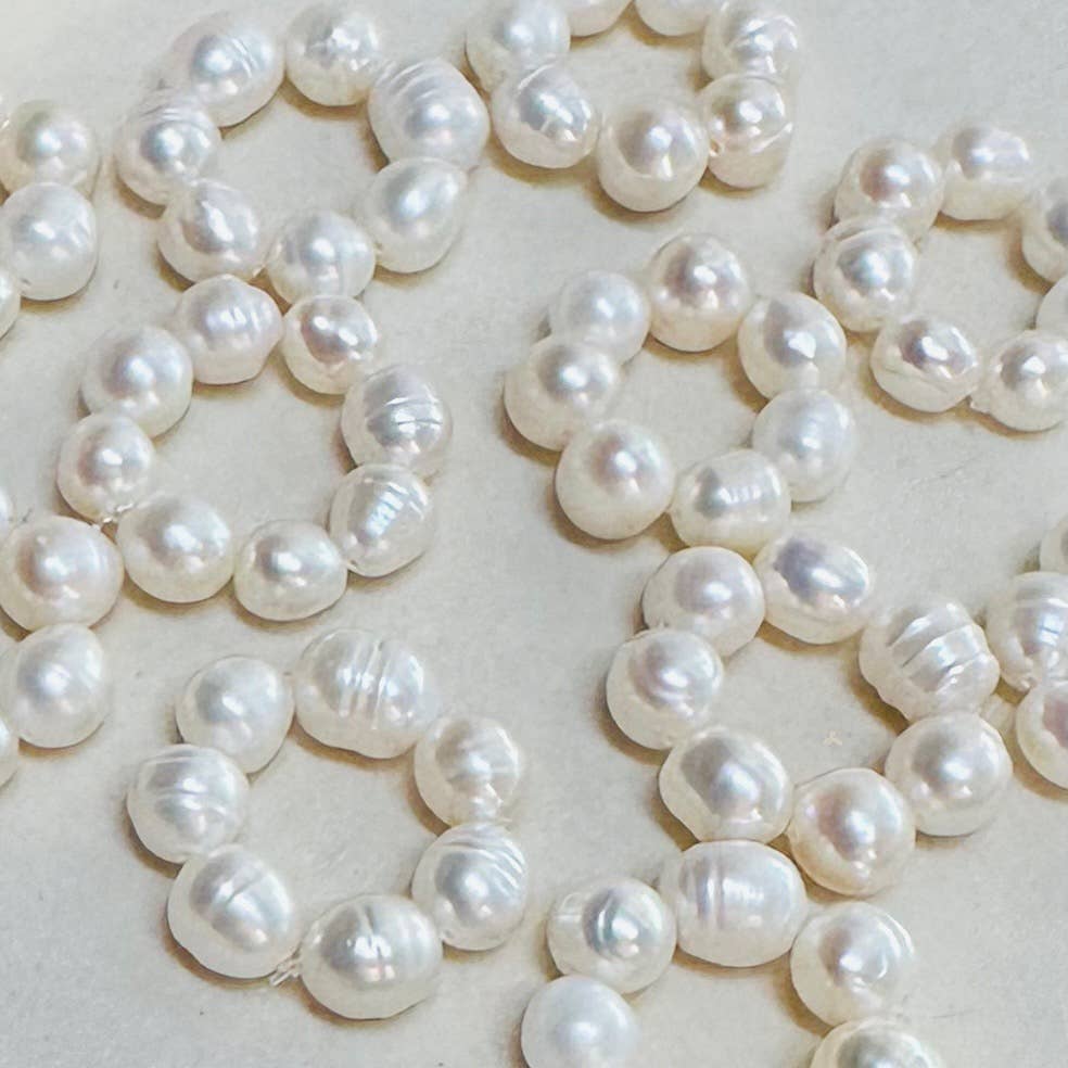 Ivory Pearl Stretch Bandana Charm - obligato