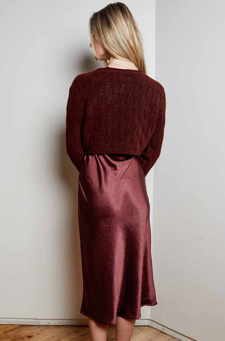 Jac Sweater Dress Combo in Mahogany - obligato