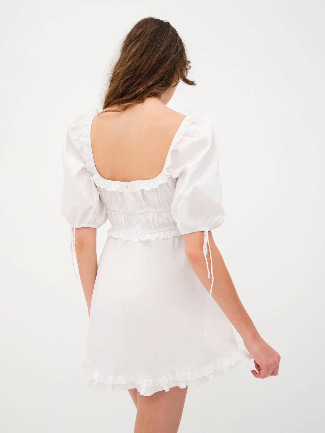 Jackson Mini Dress in WHITE - obligato