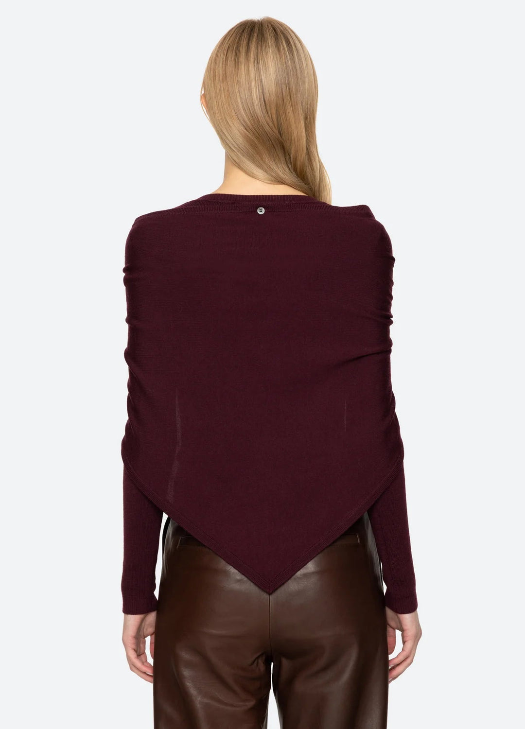 Jane Henley Sweater w/ Scarf - obligato