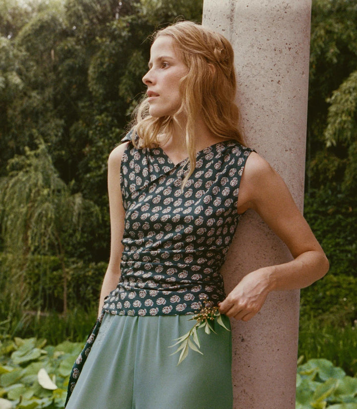 Janille Top in Chaumont Paisley - obligato