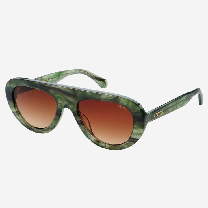 Jetsetter Acetate Unisex Aviator Sunglasses : Emerald - obligato