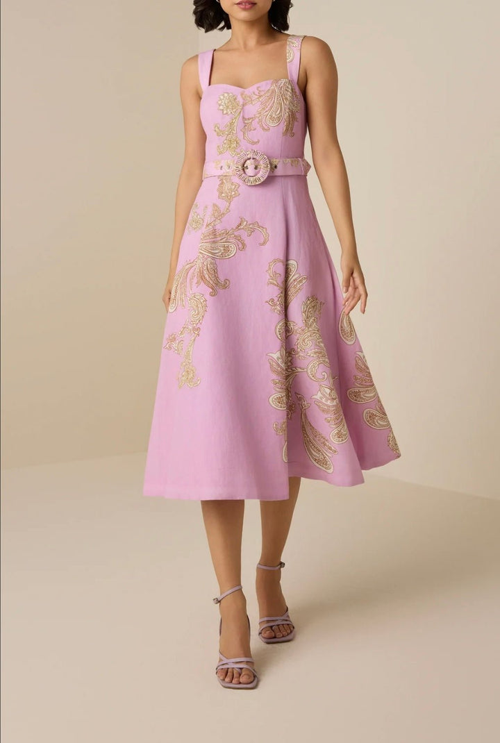 Jiah Buckle Midi Dress - obligato