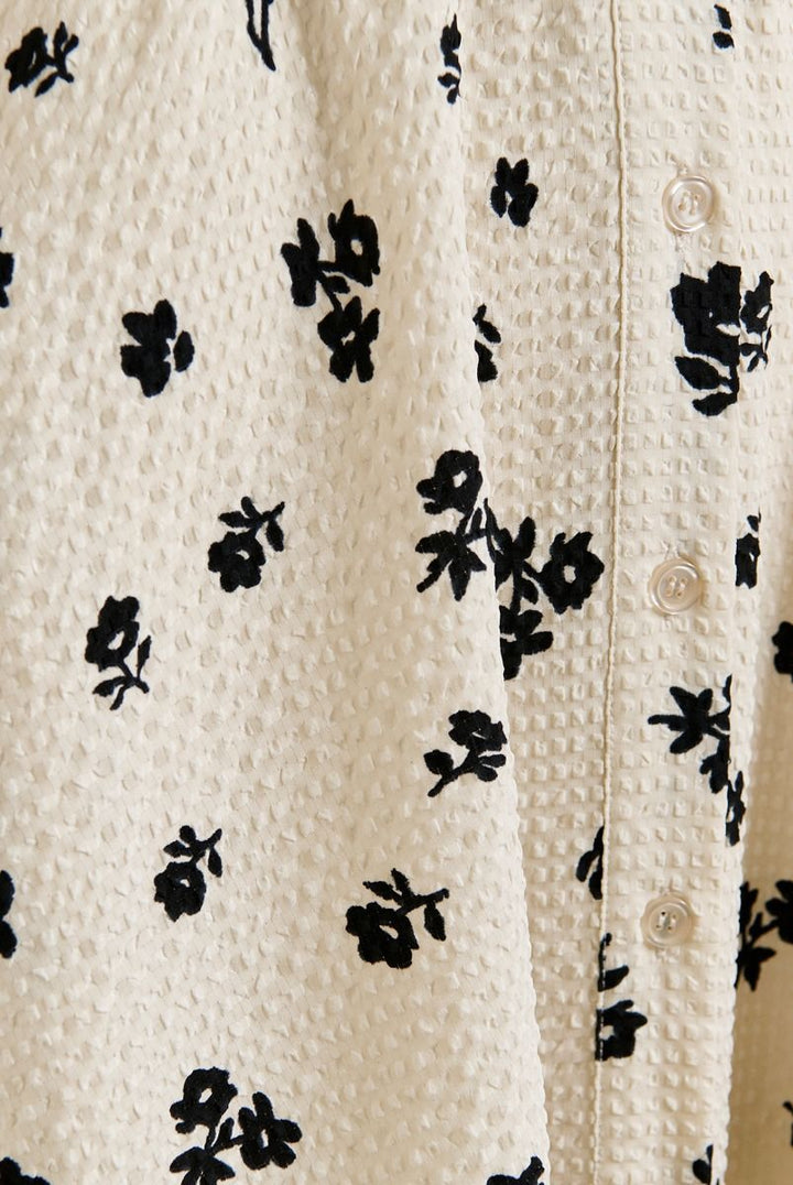 Jizo Shirt Dress with Off White - obligato