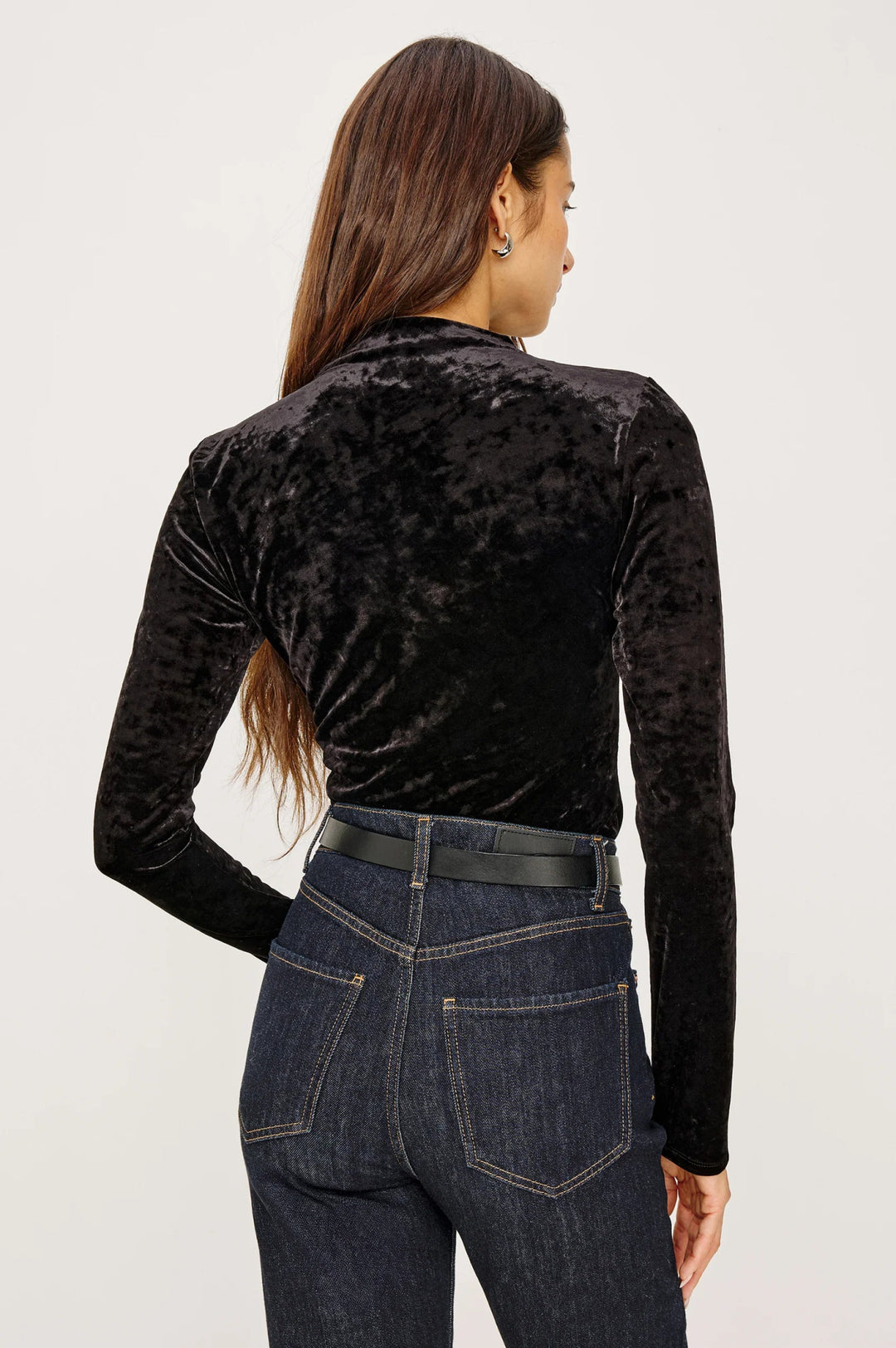 Joelle Top in Black Velvet - obligato