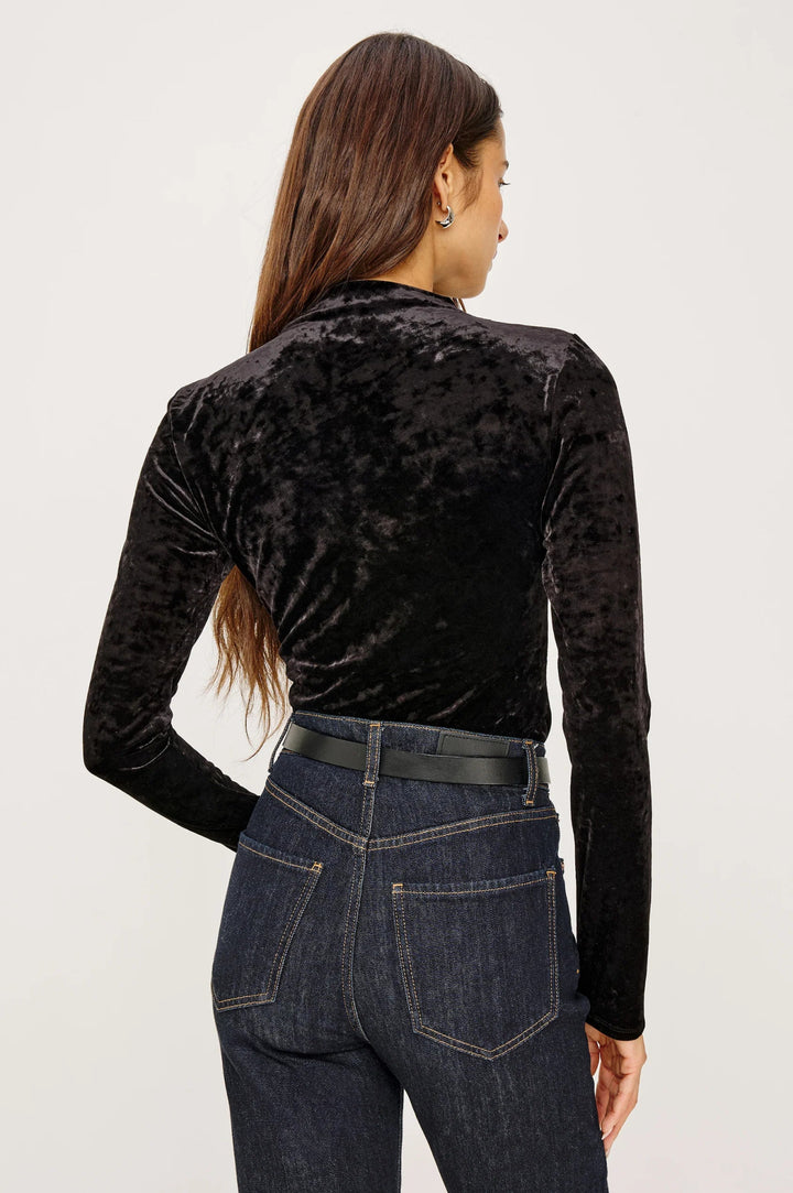Joelle Top in Black Velvet - obligato