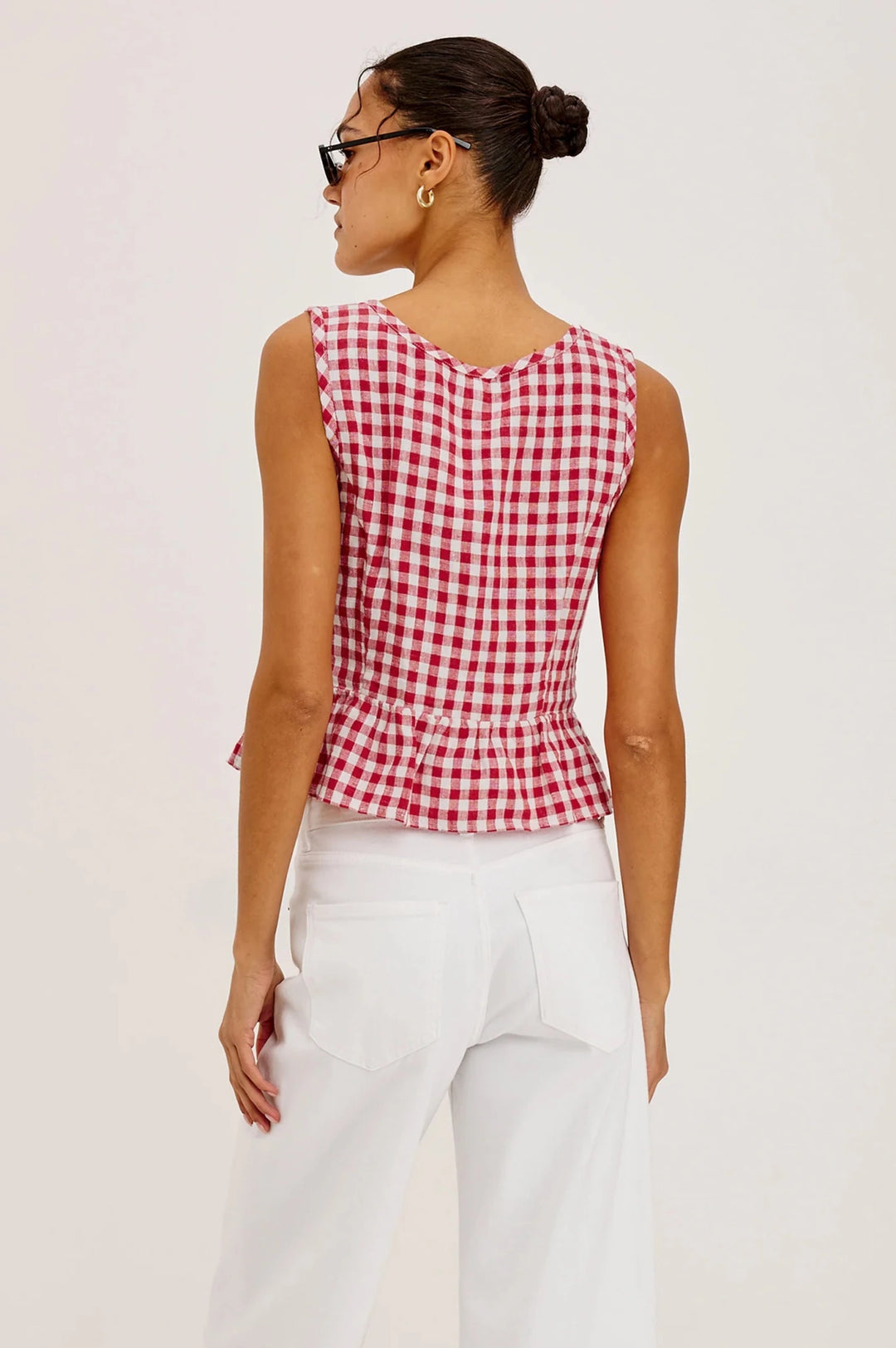 Jonah Top in Picnic Check - obligato