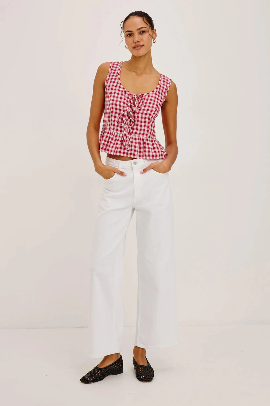 Jonah Top in Picnic Check - obligato