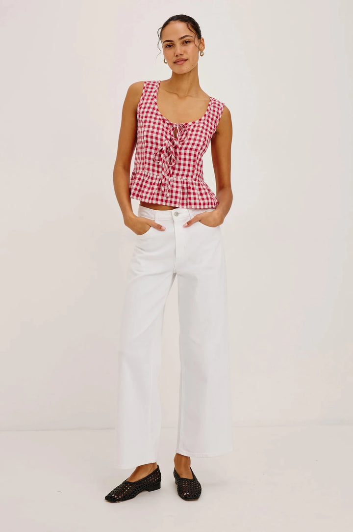 Jonah Top in Picnic Check - obligato