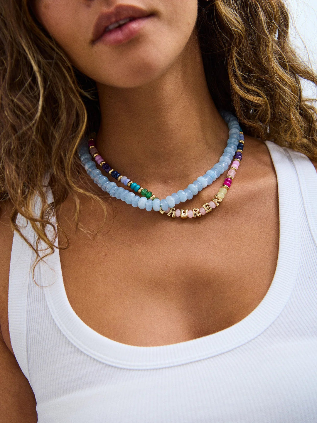 Joyce Semi - Precious Beaded Necklace - obligato