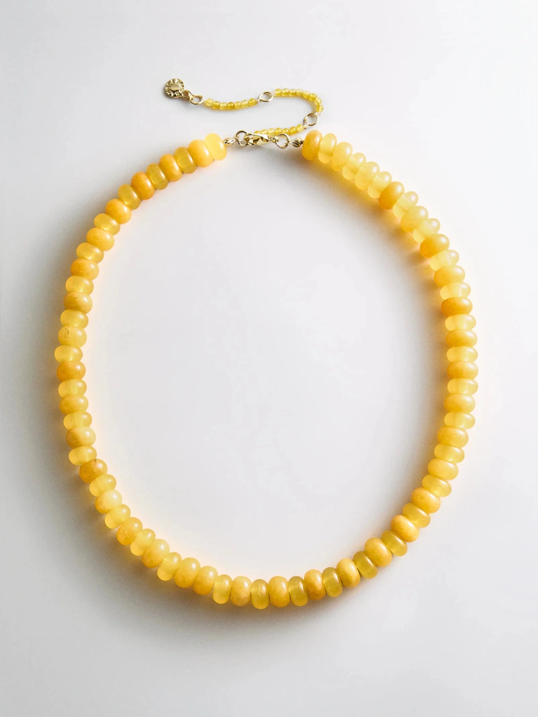 Joyce Semi Precious Beaded Necklace in Citrine - obligato