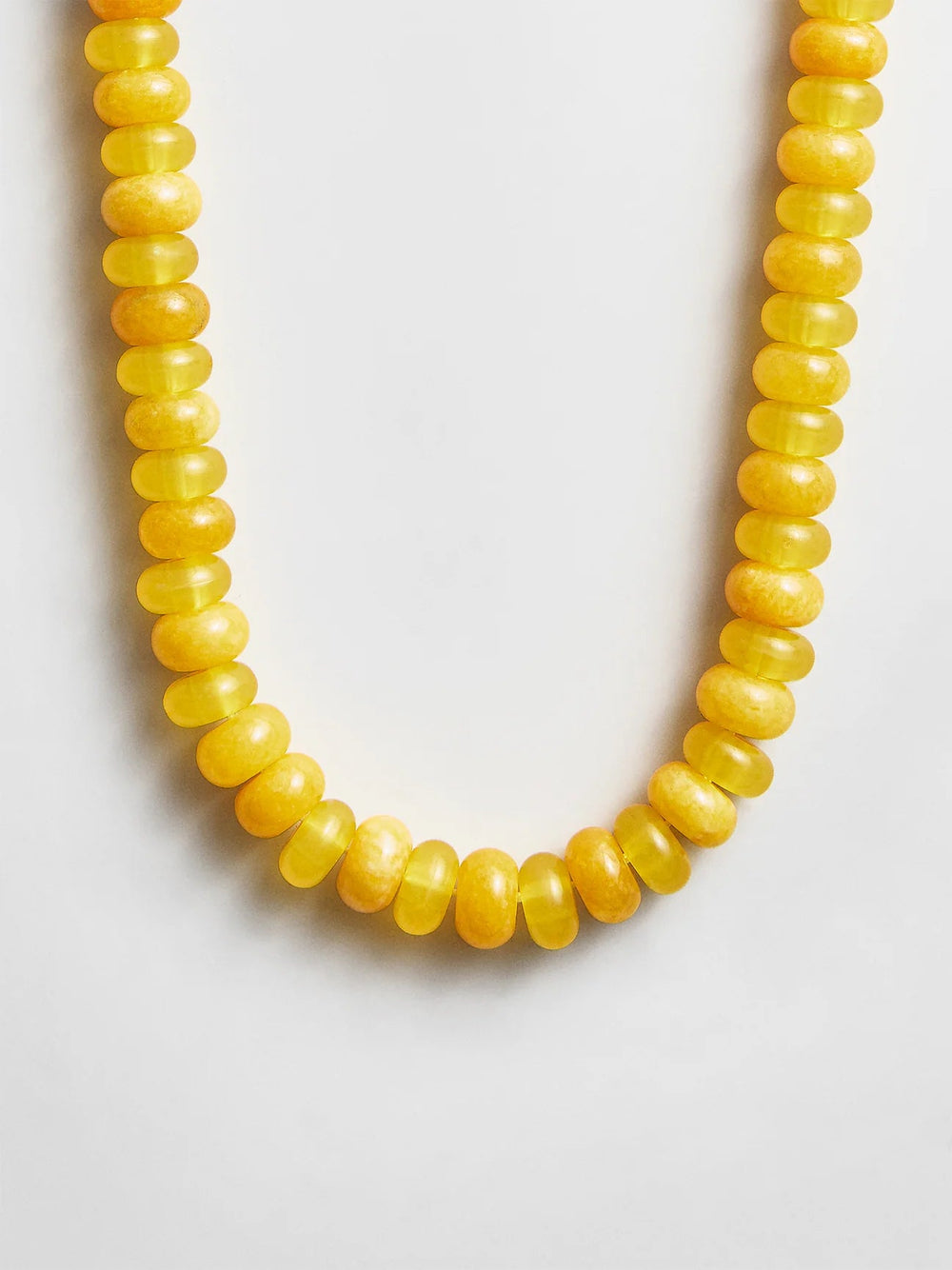 Joyce Semi Precious Beaded Necklace in Citrine - obligato