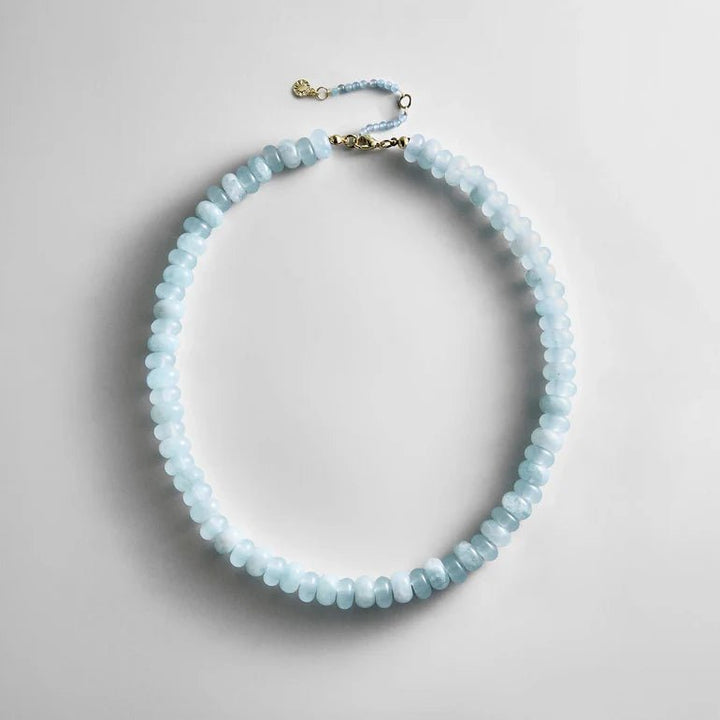 Joyce Semi Precious Necklace in Blue Lace Agate - obligato