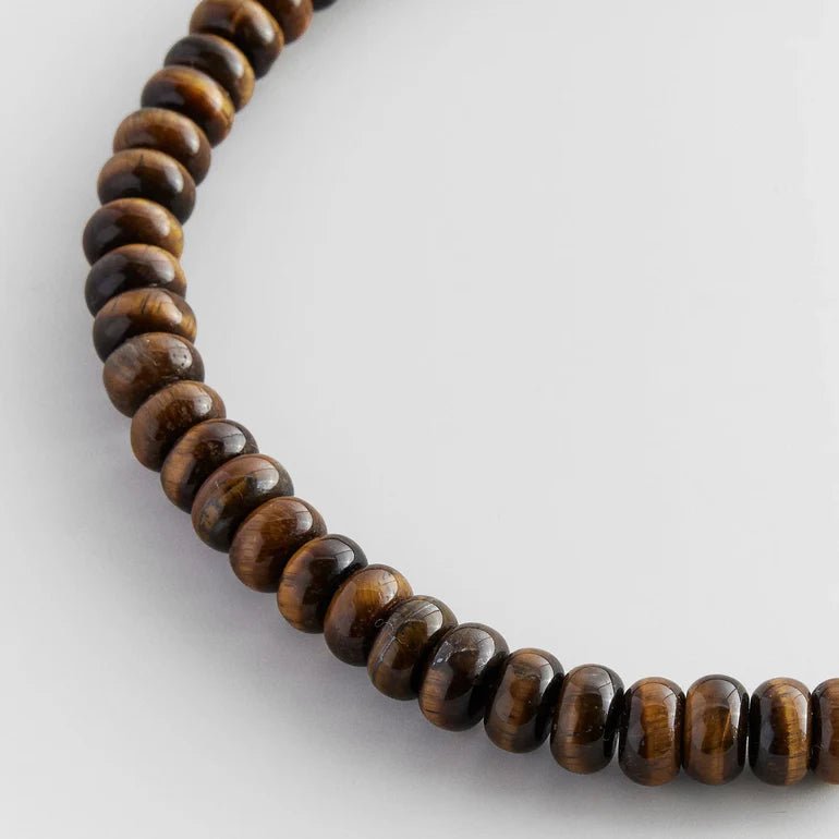 Joyce Semi Precious Necklace in Tigers Eye - obligato