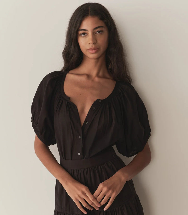 June Top in Black - obligato
