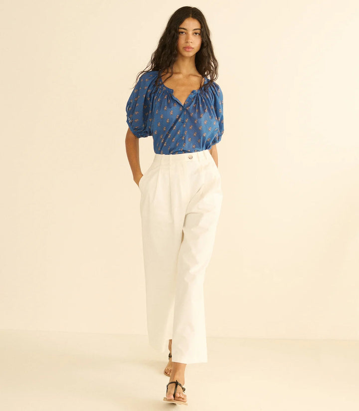 June Top in Eartha Paisley - obligato