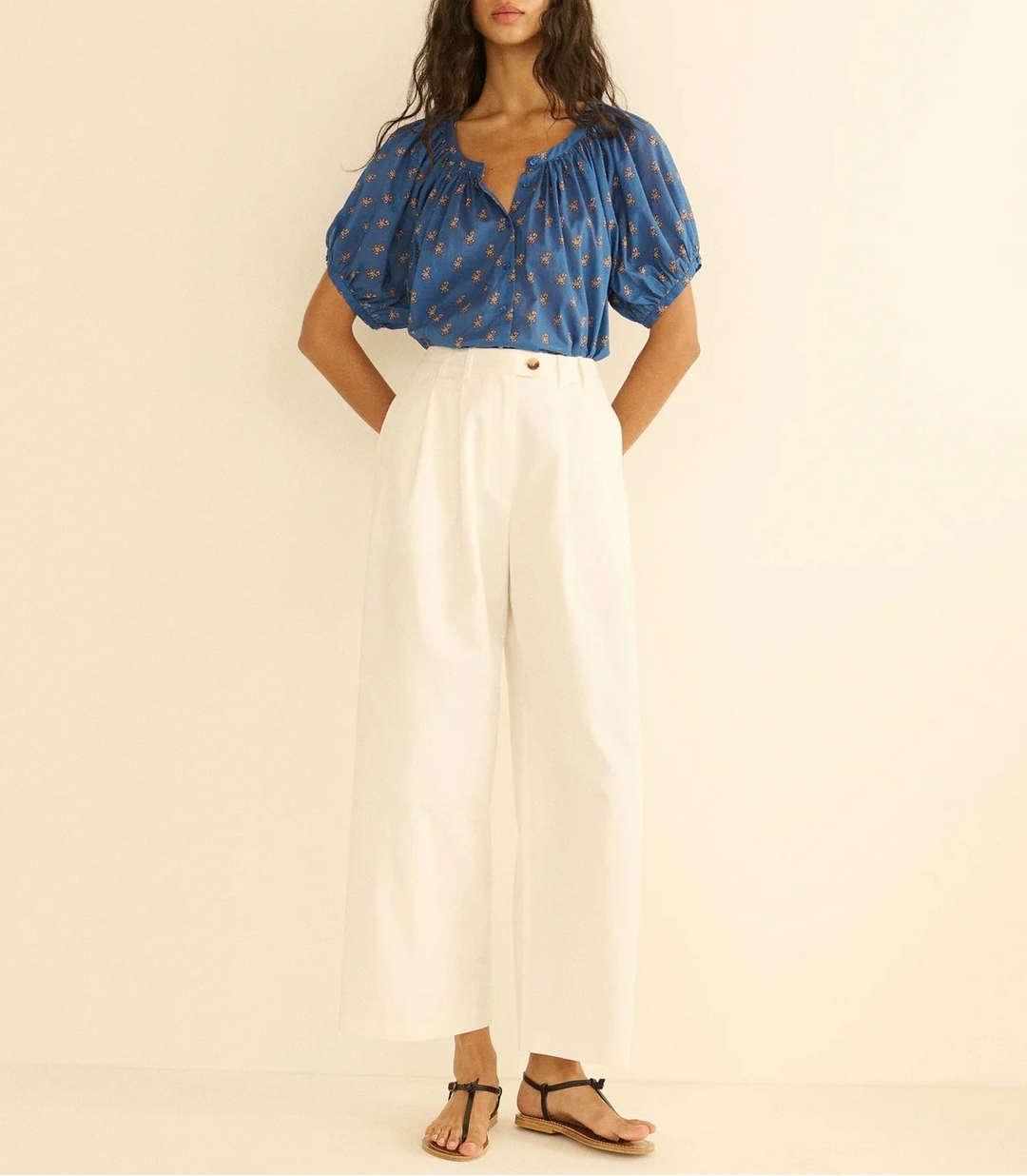 June Top in Eartha Paisley - obligato