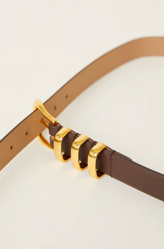 Kad Leather Belt in Chocolate - obligato