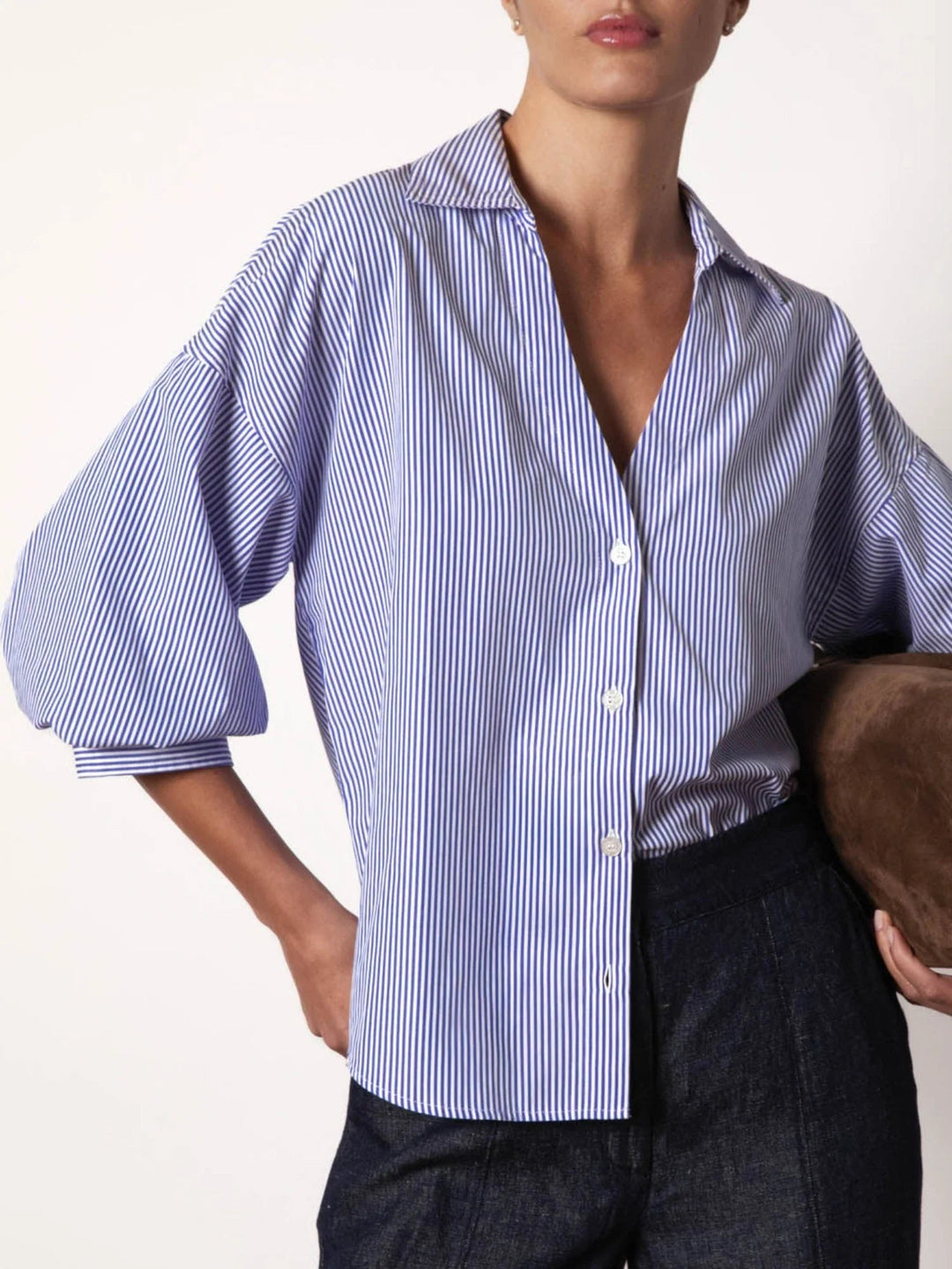 Kate Shirt in Blue Stripe - obligato