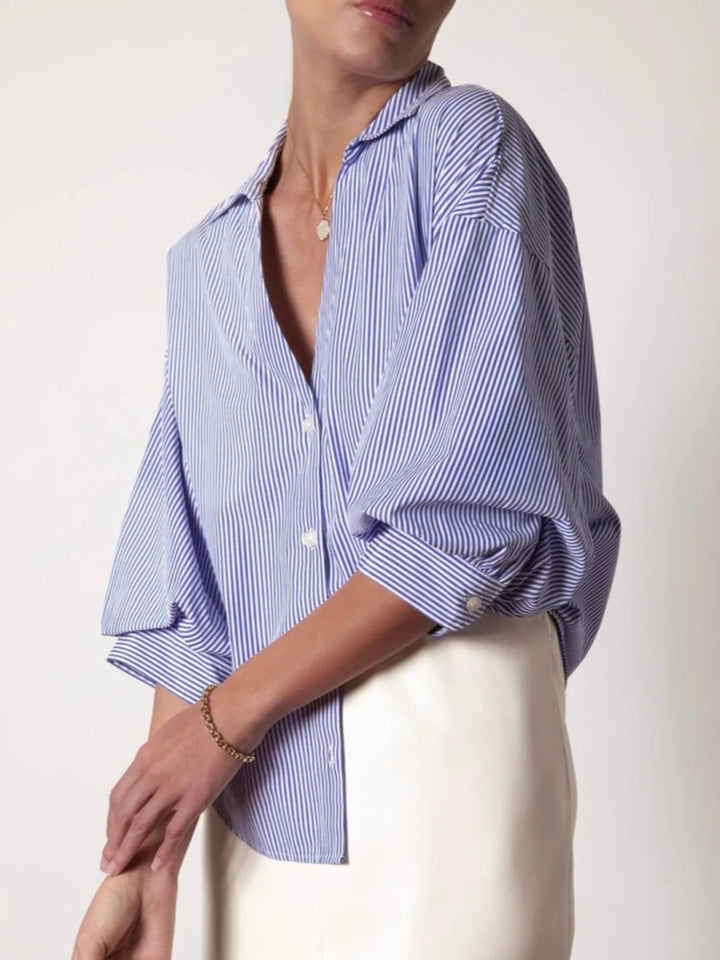 Kate Shirt in Blue Stripe - obligato