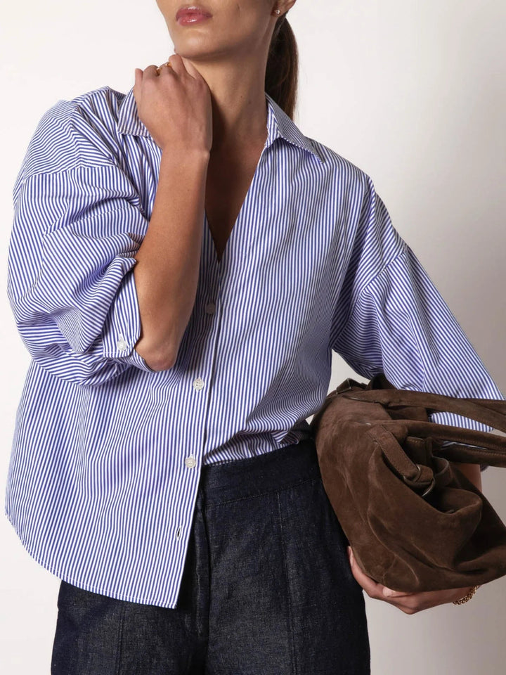 Kate Shirt in Blue Stripe - obligato