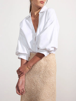 Kate Shirt in Salt White - obligato