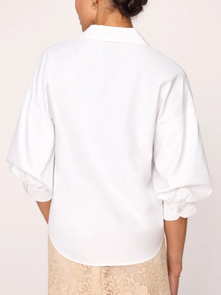 The Kate Shirt in Salt White
