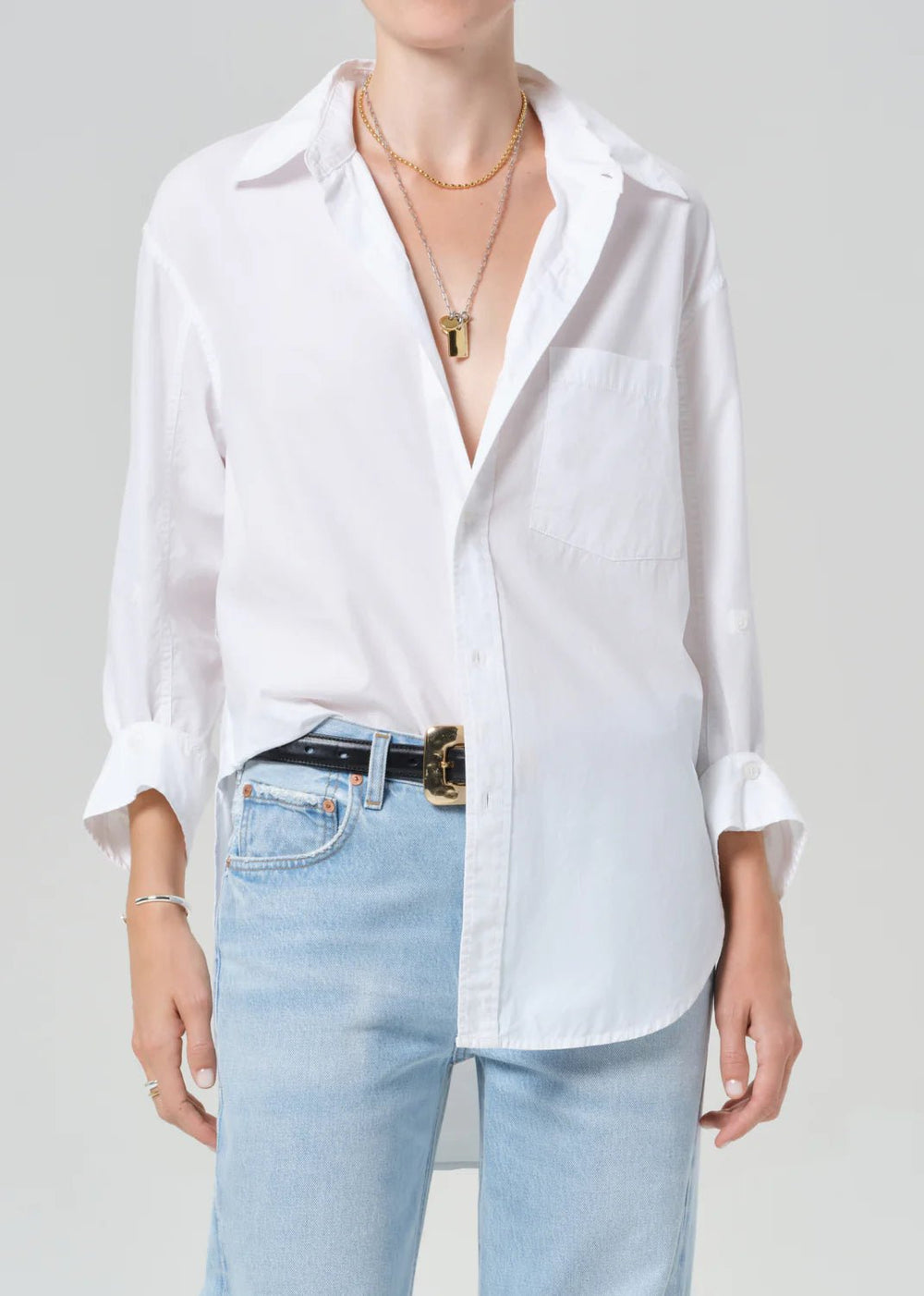 Kayla Shirt in Optic White - obligato