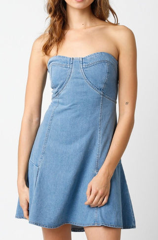 Kelsee Denim Dress - obligato