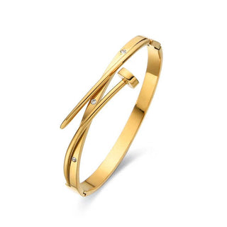 Kelsie Nail Bracelet: Gold - obligato