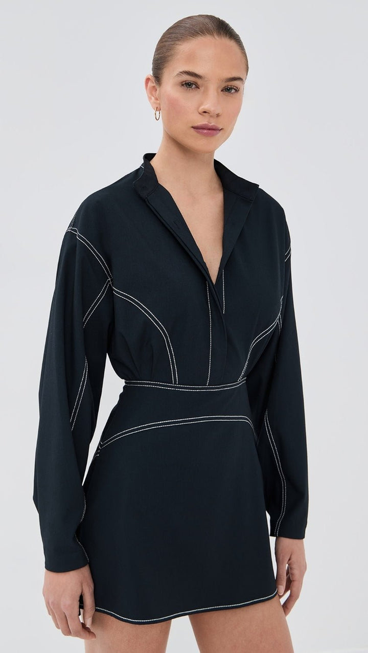 Kiln Dress in Navy - obligato