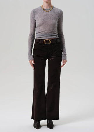 Kimberly Patch Pocket Flare in Velvet - obligato