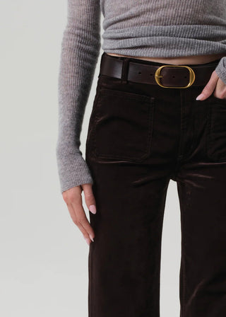 Kimberly Patch Pocket Flare in Velvet - obligato