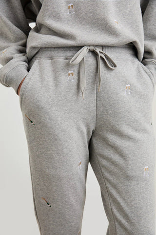 Kingston Pant Champagne Embroidery - obligato