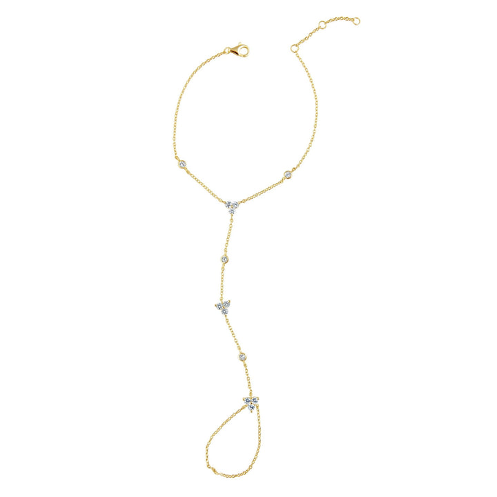 Kira Hand Chain Bracelet in Gold - obligato