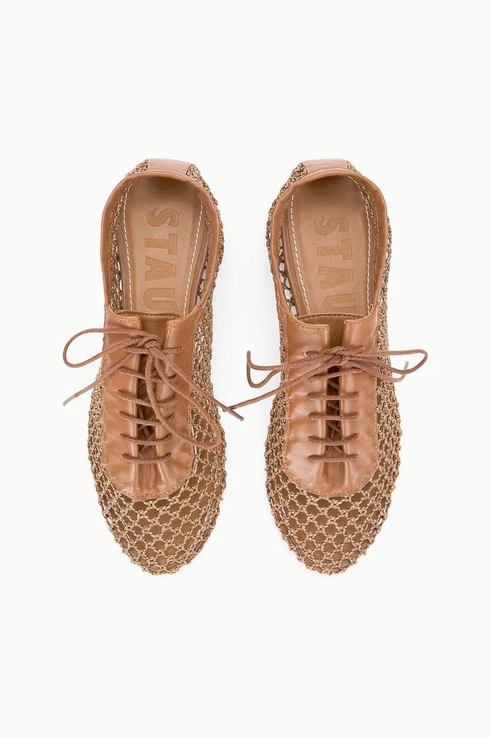 Kit Lace Up Flat Tan - obligato