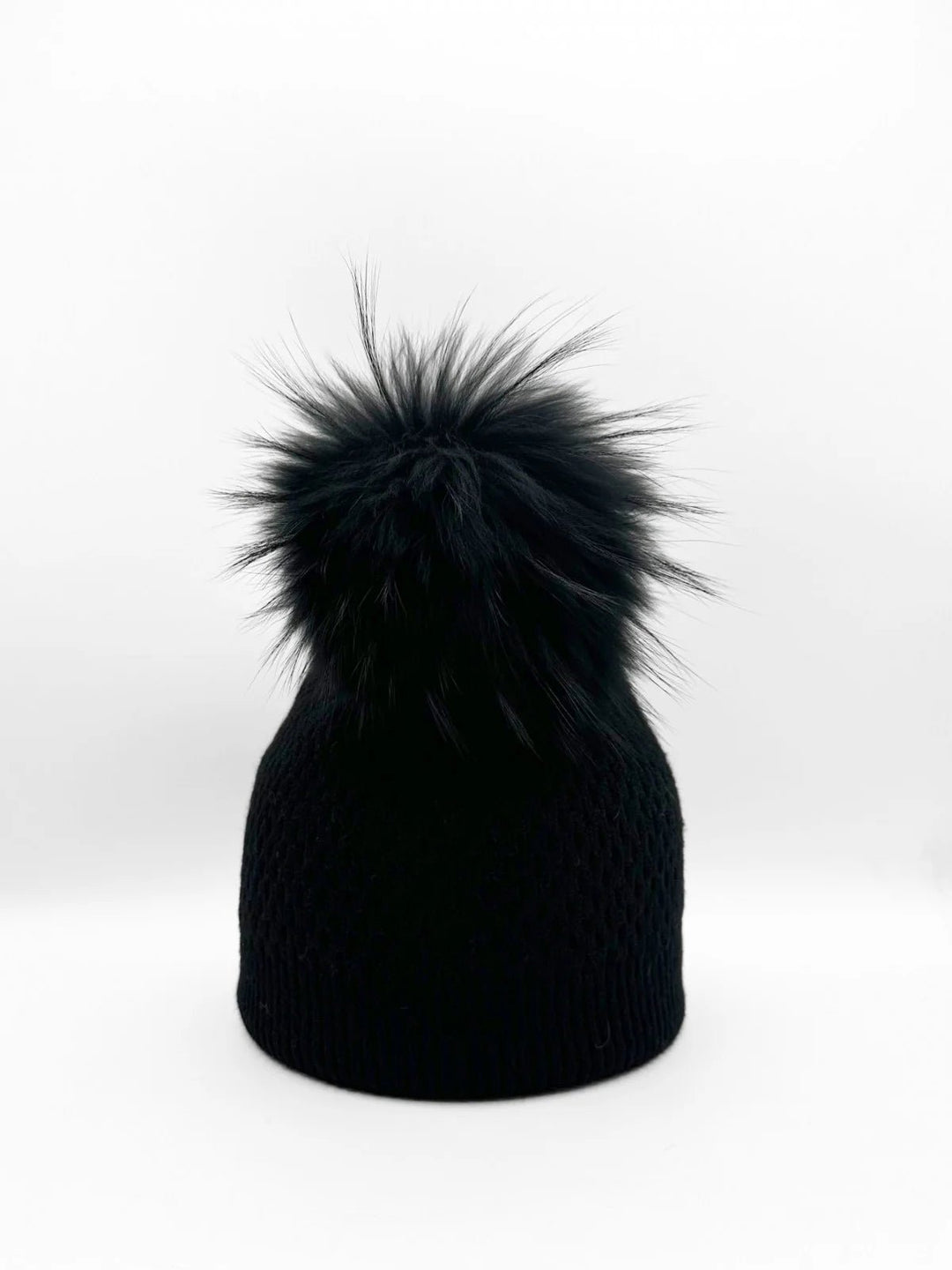 Knit Hat with Black Pom - obligato