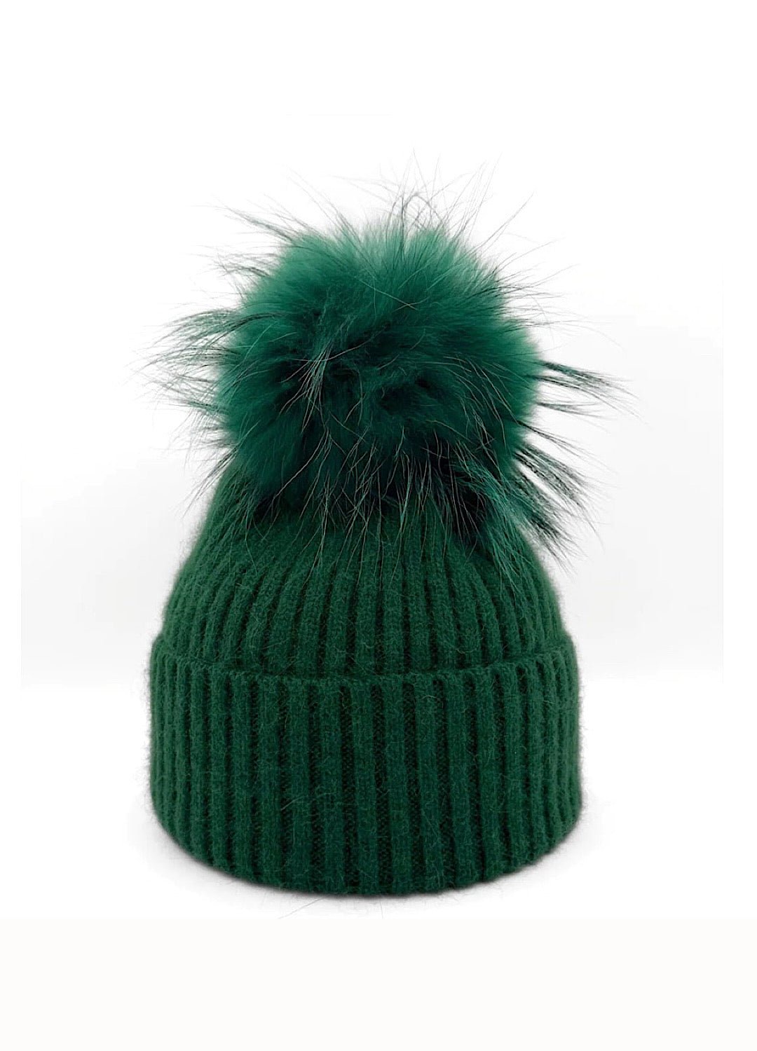 Knit Pom Hat in Pine - obligato