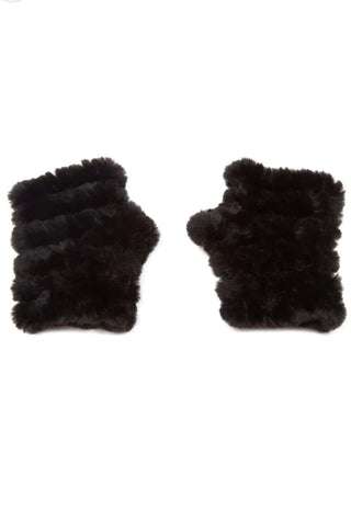 Knitted Faux Fur Mandy Mittens - obligato