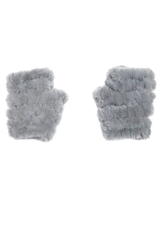 Knitted Faux Fur Mandy Mittens - obligato