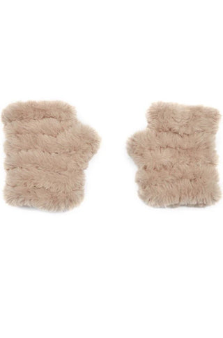 Knitted Faux Fur Mandy Mittens - obligato