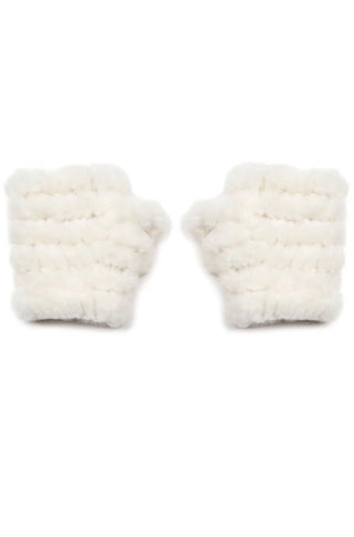 Knitted Faux Fur Mandy Mittens - obligato