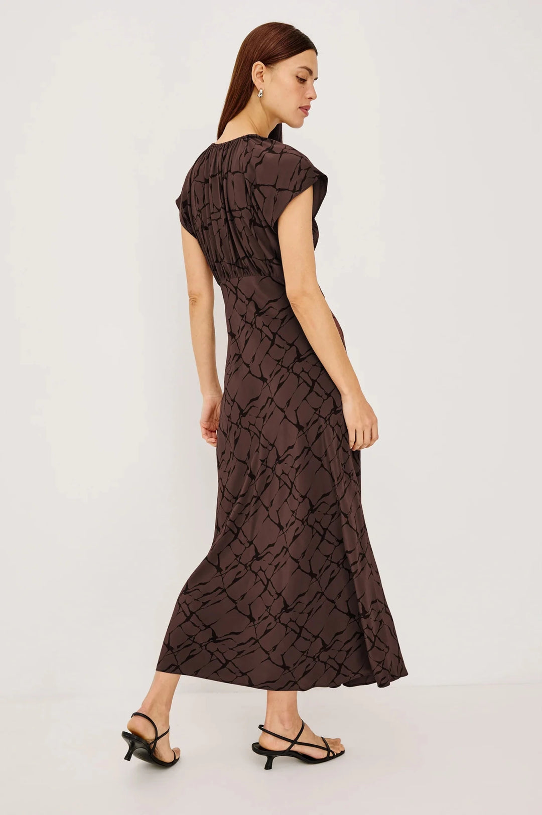Kourt Dress in Brown Obsidian - obligato