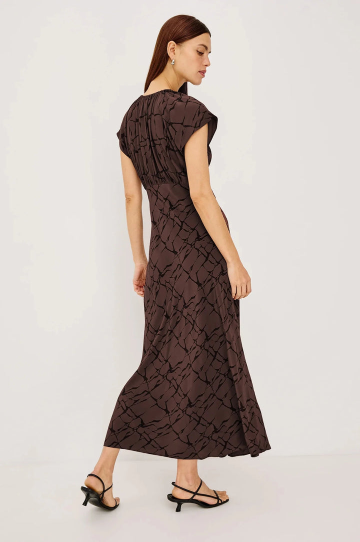Kourt Dress in Brown Obsidian - obligato