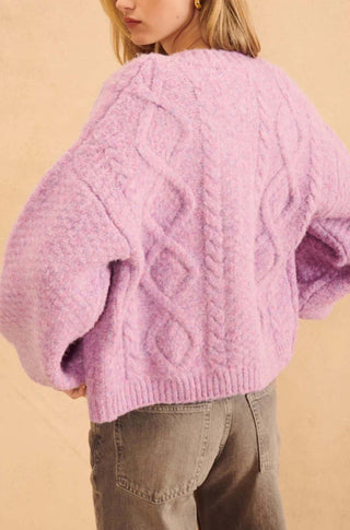 Kristian Cardigan in Hazy Lilac - obligato