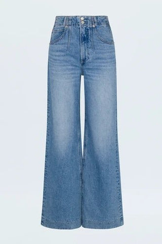 Lana Button High Rise Ultra Wide Leg in Terrace - obligato