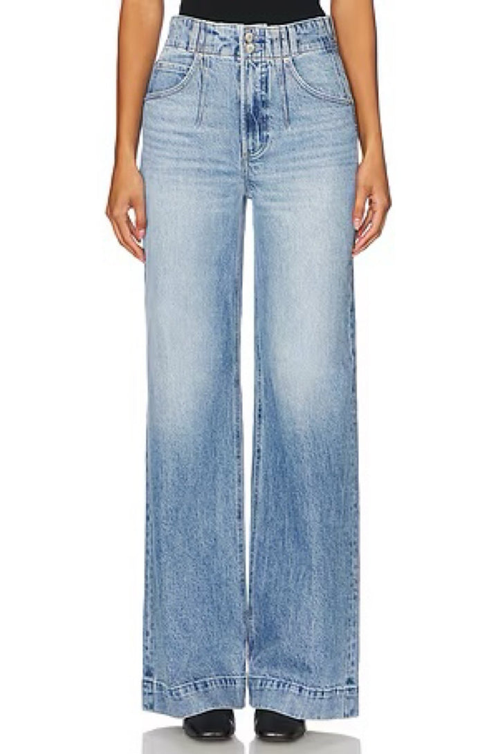 Lana Button High Rise Ultra Wide Leg in Terrace - obligato