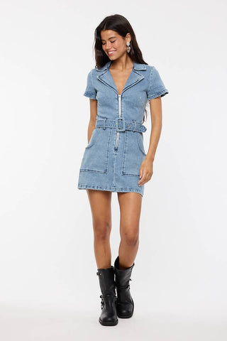 Lara Denim Mini Dress - obligato