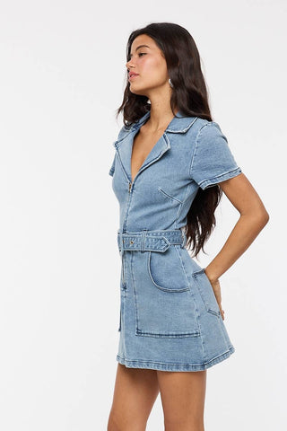 Lara Denim Mini Dress - obligato
